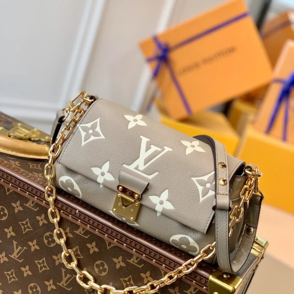 Louis Vuitton Favorite Bicolour Monogram Empreinte Leather Handbag 24x14x9cm