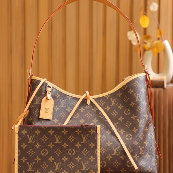 Louis Vuitton CarryAll MM Monogram Canvas Handbag 39x30x15cm
